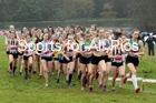 Womens under-17s, National Cross Country Relay Champs., Berry Hill Park, Mansfield.  Photo: David T. Hewitson/Sports for All Pics